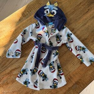 Bluey Xmas Hooded Bath Robe